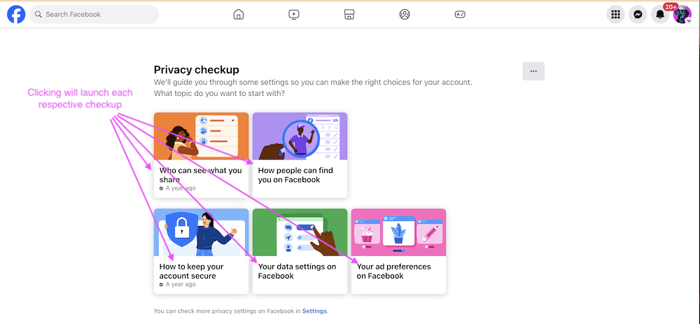 Facebook Privacy Checkup