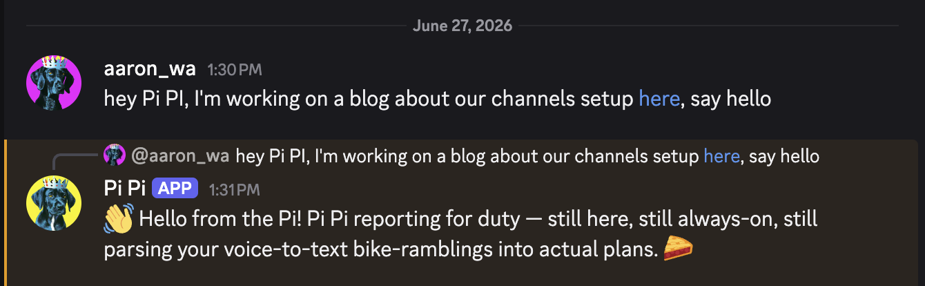 Saying hello to Pi Pi