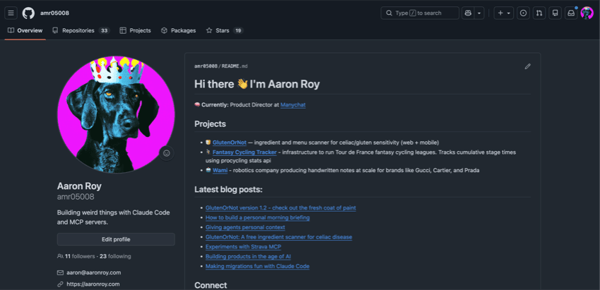 My personal GitHub profile